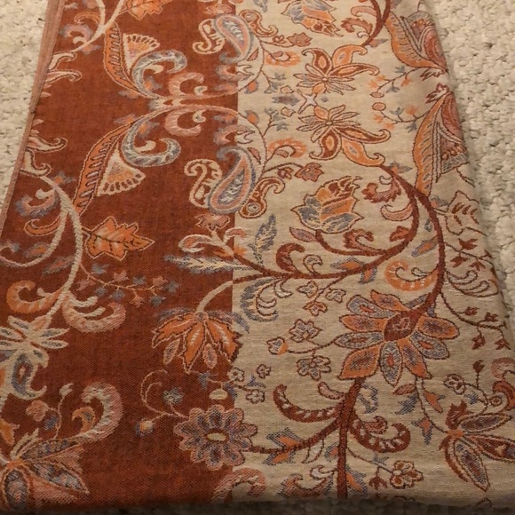 Ornate Orange Pashmina - Picture 1 of 3